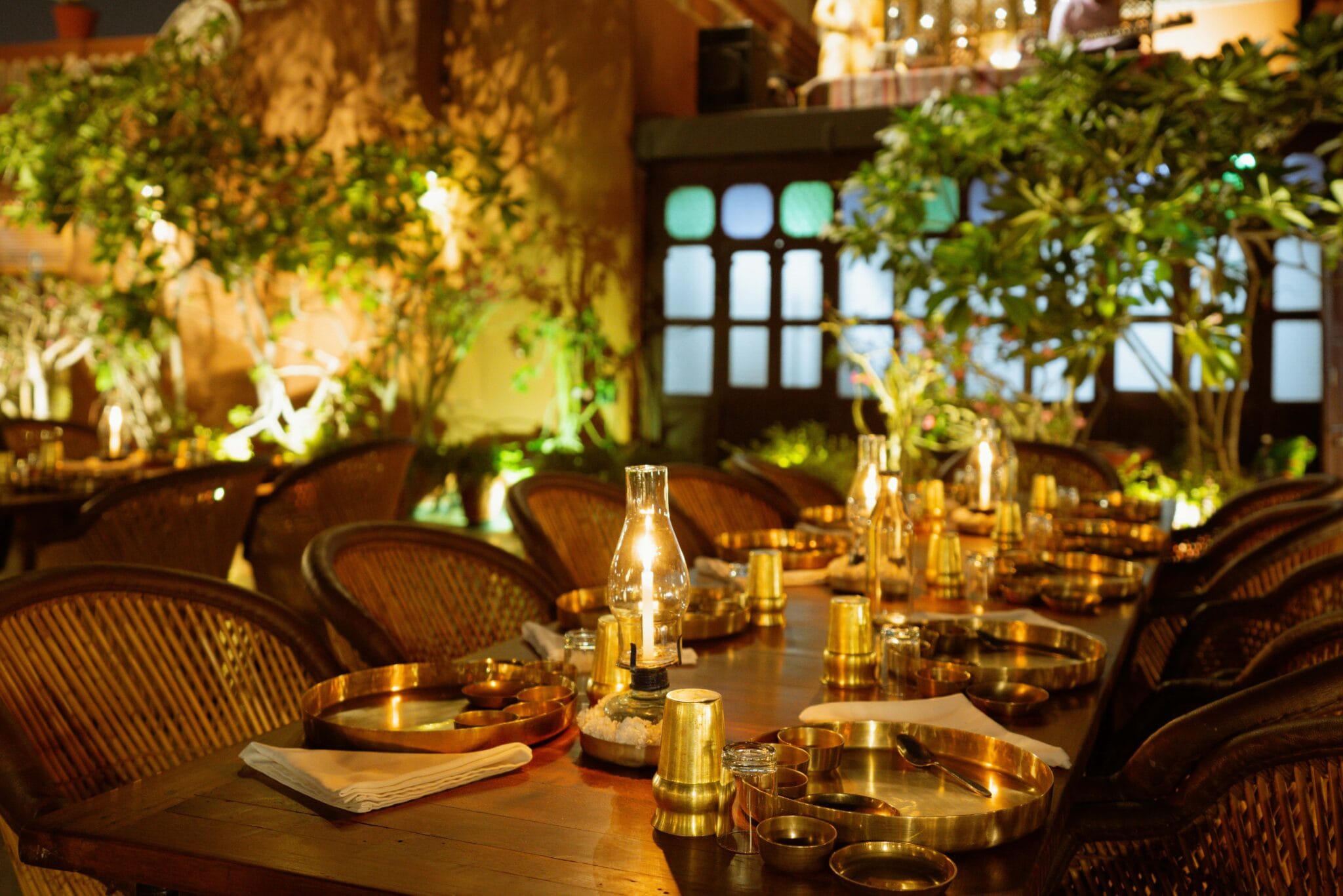 Agashiye Aemdabads Rooftop terrace dining